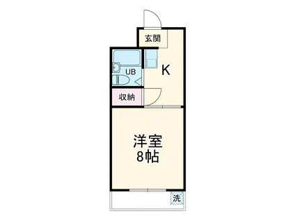 エクセル羽黒(1K/4階)の間取り写真