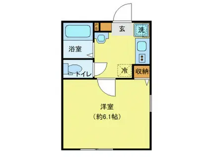 エクセラン南千住Ⅱ(1K/2階)の間取り写真