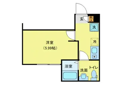 URBAN LUXE(ワンルーム/3階)の間取り写真