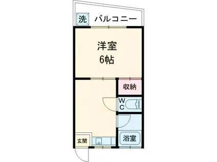 きかく荘(1K/2階)の間取り写真