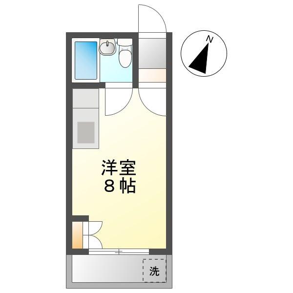 メゾン池田(ワンルーム/2階)の間取り写真