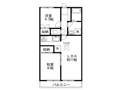 M&Mコート(2LDK/2階)の間取り写真