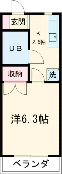 カーサ四谷 2階階 間取り