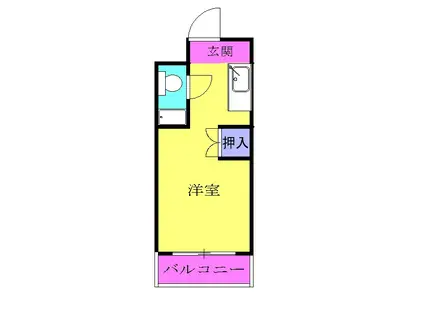 サンアイビル(1K/3階)の間取り写真