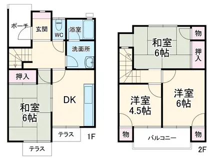 みつわ台パークハウス(4DK)の間取り写真