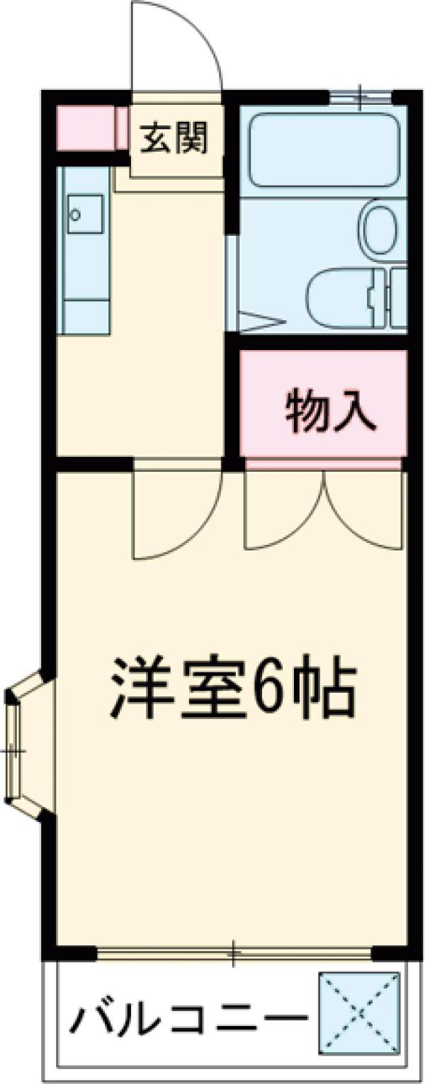 コーポラベンダー(1K/2階)の間取り写真
