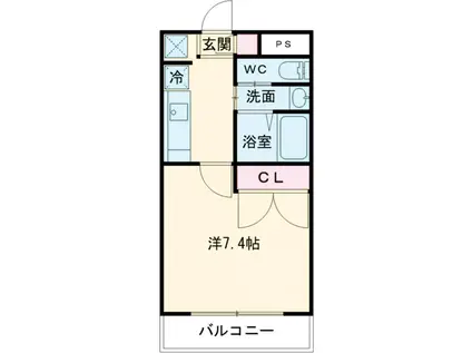 FRANNEL(1K/1階)の間取り写真