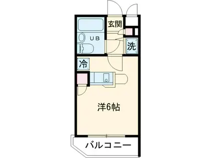 ワコーレ等々力2(ワンルーム/4階)の間取り写真
