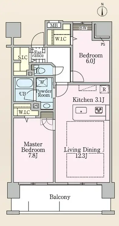 ロイヤルパークス新田 11階階 間取り