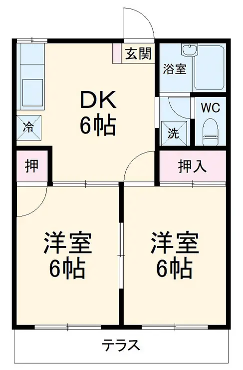 マロニエコーポ 2階階 間取り