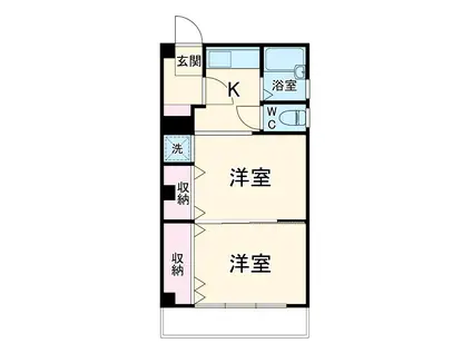 メゾンラピス(1LDK/4階)の間取り写真