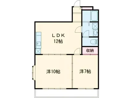 COLIN(2LDK/2階)の間取り写真