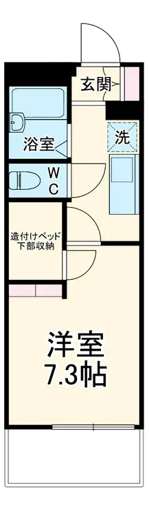 レオパレスハッピーブリッジ 1階階 間取り