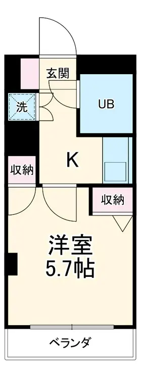 朝日プラザ妙蓮寺 4階階 間取り