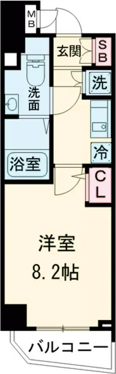 メインステージ田端参番館 2階階 間取り