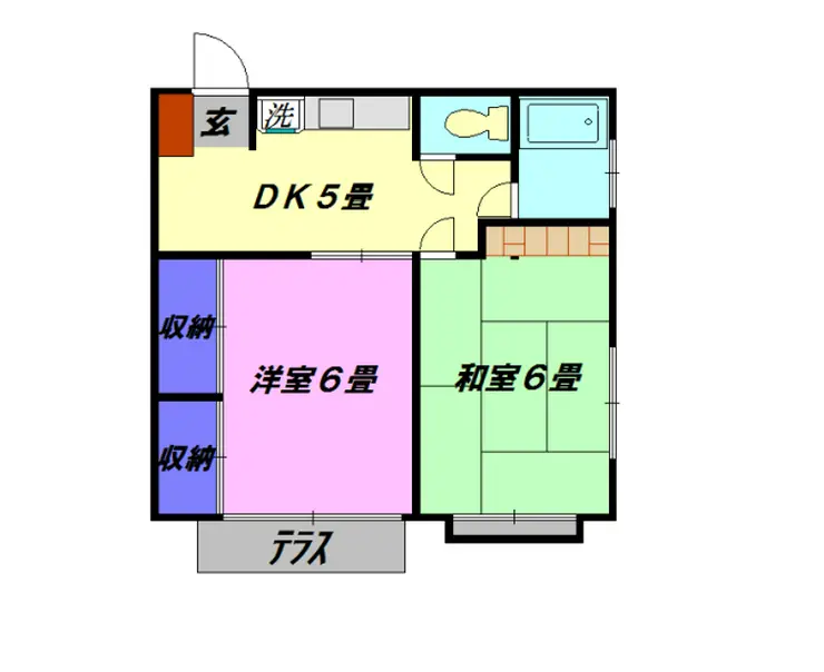 第三さつき荘 2階階 間取り