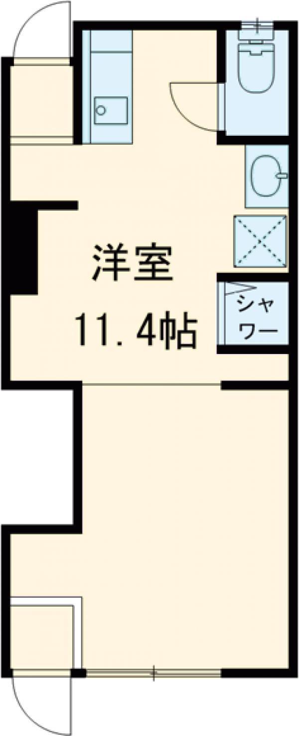 M&BハウスⅠ(1K/1階)の間取り写真