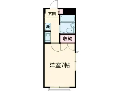 ハイムカトレア田無Ⅱ(1K/3階)の間取り写真