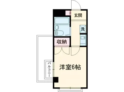 ハイムカトレア田無Ⅱ(1K/3階)の間取り写真