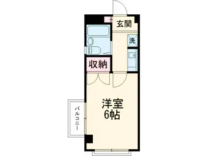 ハイムカトレア田無Ⅱ(1K/2階)の間取り写真