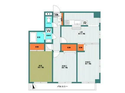メゾン・ド・コンセール(3LDK/1階)の間取り写真