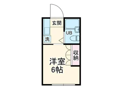 エンゼル西生田A棟(1K/1階)の間取り写真