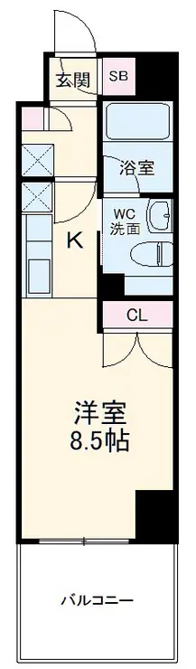 プレール・ドゥーク横浜SOUTH Maison Loire 5階階 間取り