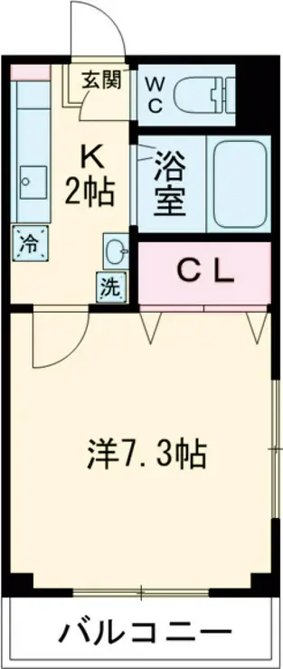 レジデンスウツキ 2階階 間取り