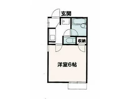 ホワイトレジデンス1(1K/1階)の間取り写真