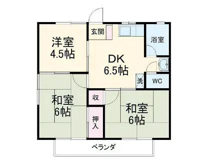ロードエクセル(3DK/1階)の間取り写真