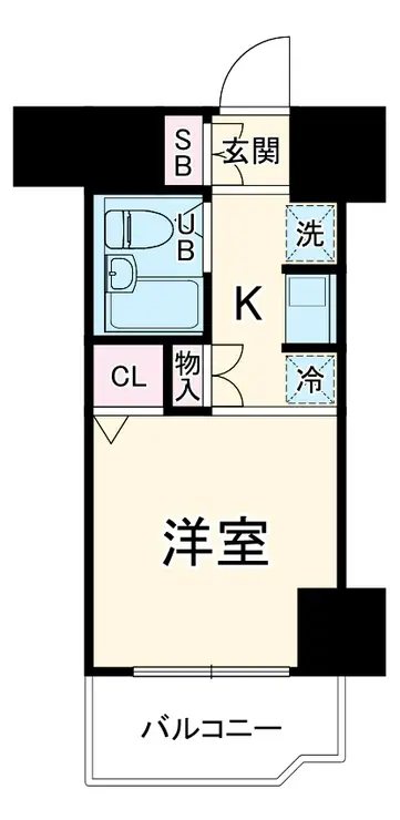 日神パレステージ石川町 8階階 間取り