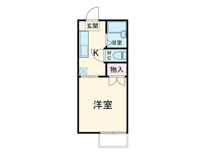フロイデンハイム(1K/1階)の間取り写真