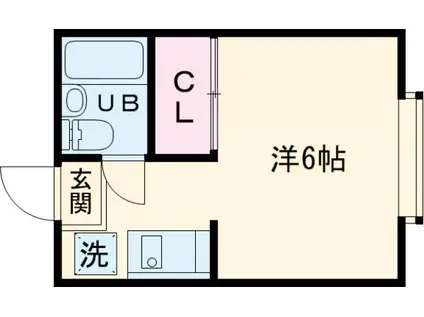 サンライズガーデン西葛西(ワンルーム/1階)の間取り写真