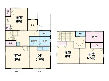 東海道本線 西岐阜駅 徒歩49分 2階建 築11年(4SDK)の間取り写真