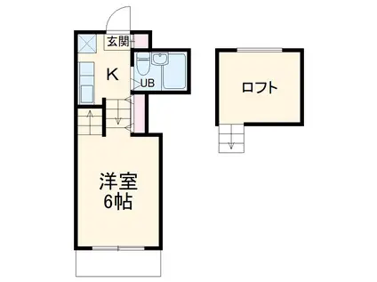 ジュネパレス松戸第72(ワンルーム/1階)の間取り写真