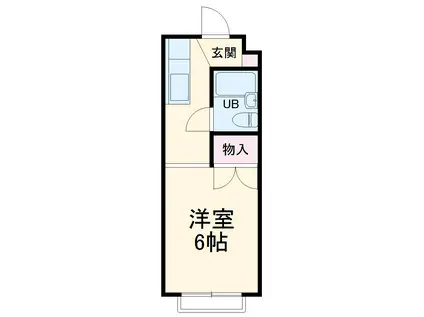 シティコープ善行(ワンルーム/2階)の間取り写真