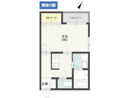 CHALEUR MAISON(1K/1階)の間取り写真