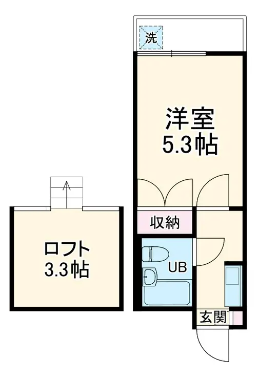 サンシティ新井 2階階 間取り