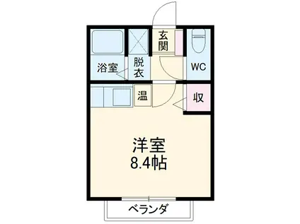 サン・FRIENDS八事(ワンルーム/1階)の間取り写真