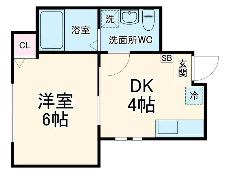 ソレイユ磯子 3階階 間取り