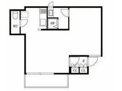 メグロポイント(ワンルーム/1階)の間取り写真