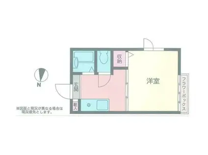 コープ大橋(1K/1階)の間取り写真