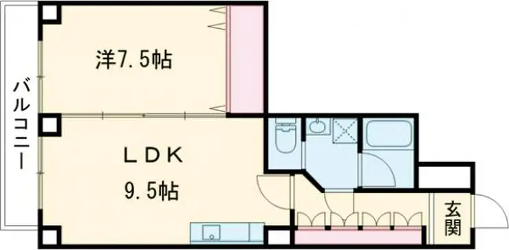 セントラル経堂 8階階 間取り