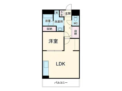 APLⅣ(1LDK/3階)の間取り写真