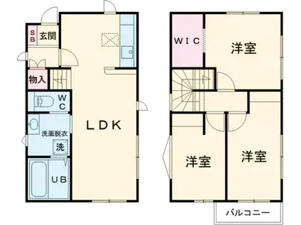 東武鉄道宇都宮線 東武宇都宮駅 徒歩12分 2階建 築1年(3LDK)の間取り写真