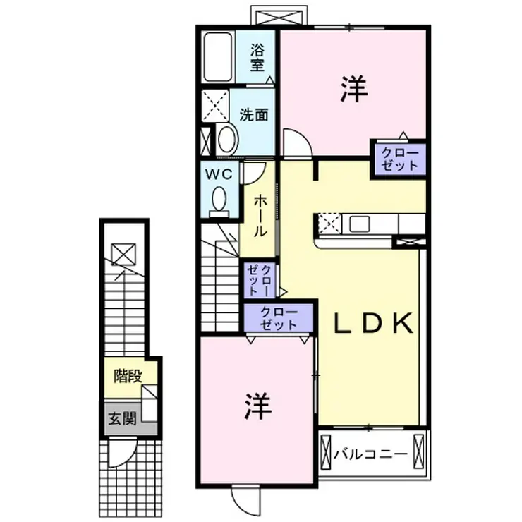 シャンサール船堀 3階階 間取り