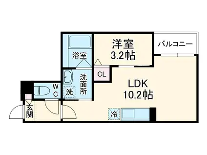 JACK SHOHOⅣ(1LDK/2階)の間取り写真