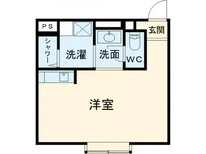 レジデンス王子(ワンルーム/2階)の間取り写真