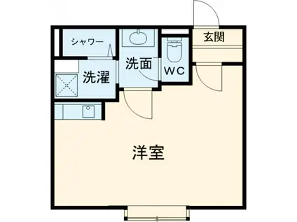 レジデンス王子(ワンルーム/2階)の間取り写真