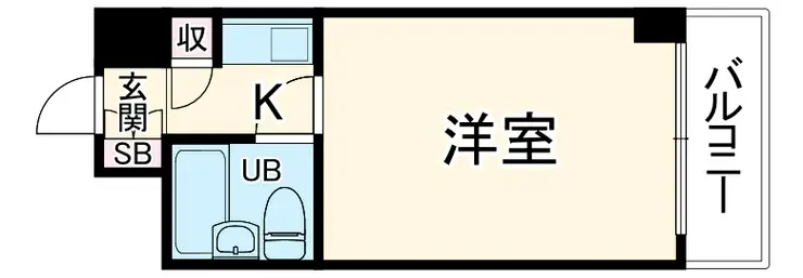 クリオ阪東橋壱番館 3階階 間取り